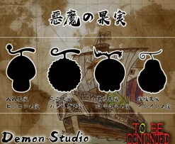 Dark-Dark Fruit, Gum-Gum Fruit, Op-Op Fruit & Flame-Flame Fruit - ONE PIECE Resin Statue - Demon Studios