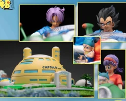 DB & Decoration Scale Vehicle Series The Prince Family Spaceship with LED - Dragon Ball Resin Statue - DB Studios