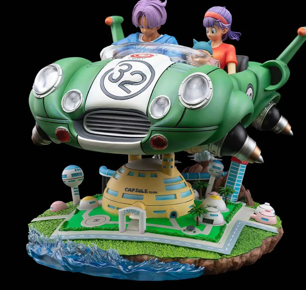 DB & Decoration Scale Vehicle Series The Prince Family Spaceship with LED - Dragon Ball Resin Statue - DB Studios