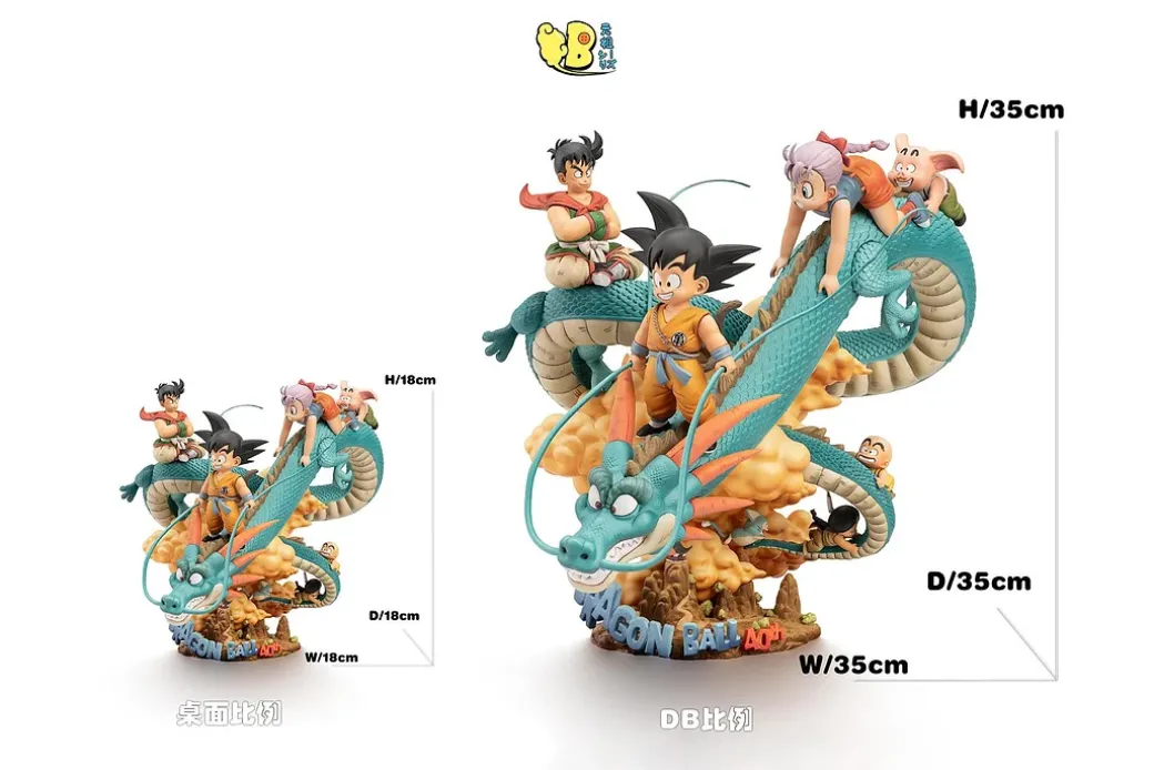 DB Scale & Desktop 18cm 4th Anniversary Dragon Ball Initial History - Dragon Ball Resin Statue - DB Studios