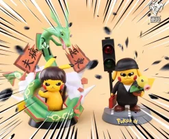 Death game Bruce Lee Cosplay Pikachu - Pokemon Resin Statue - Hard Shell Studios