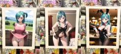 Decorative Paint of Bulma - Dragon Ball Decorative Painting - NvShenShe Studio