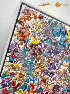 Decorative Paint of First Generation Pokemon Collection - Pokemon Decorative Painting - Mystical Art Studios