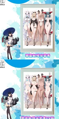 Decorative Paint of Swimsuit Show - Azur Lane Decorative Painting - ManJieZou Studio