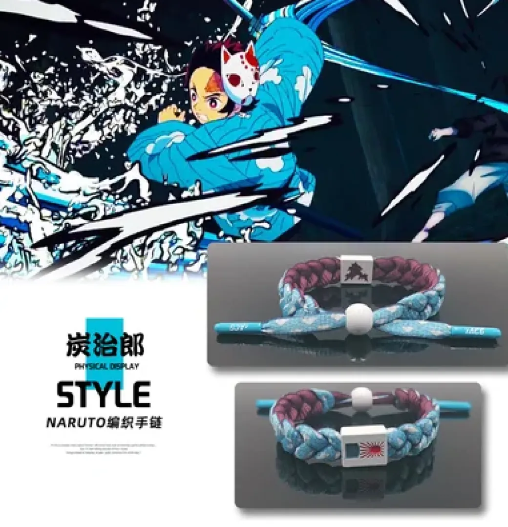 Demon Slayer Woven Bracelet - Free Shipping - Demon Slayer Kimetsu no Yaiba