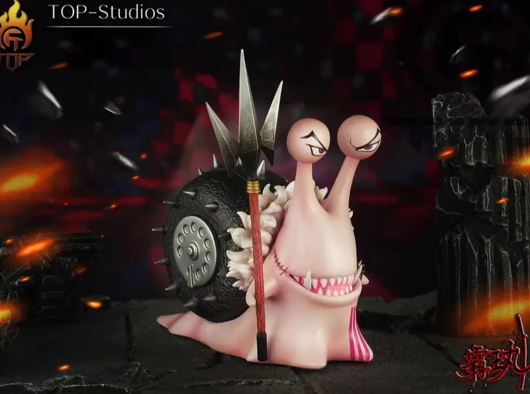 DenDenMushi of Three Sweet Commanders Charlotte Katakuri, Charlotte Smoothie & Charlotte Cracker - ONE PIECE Resin Statue - TOP-Studios