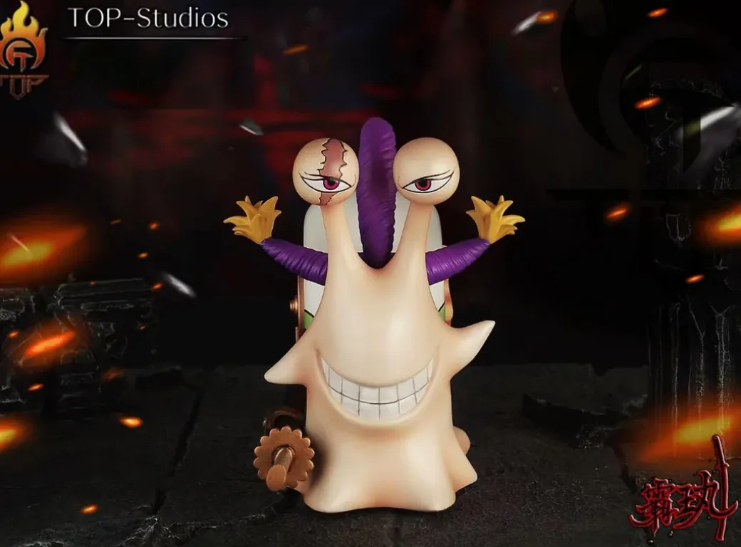 DenDenMushi of Three Sweet Commanders Charlotte Katakuri, Charlotte Smoothie & Charlotte Cracker - ONE PIECE Resin Statue - TOP-Studios