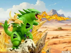 Desert Series Tyranitar and Pokemons - Pokemon Resin Statue - EGGS Studios