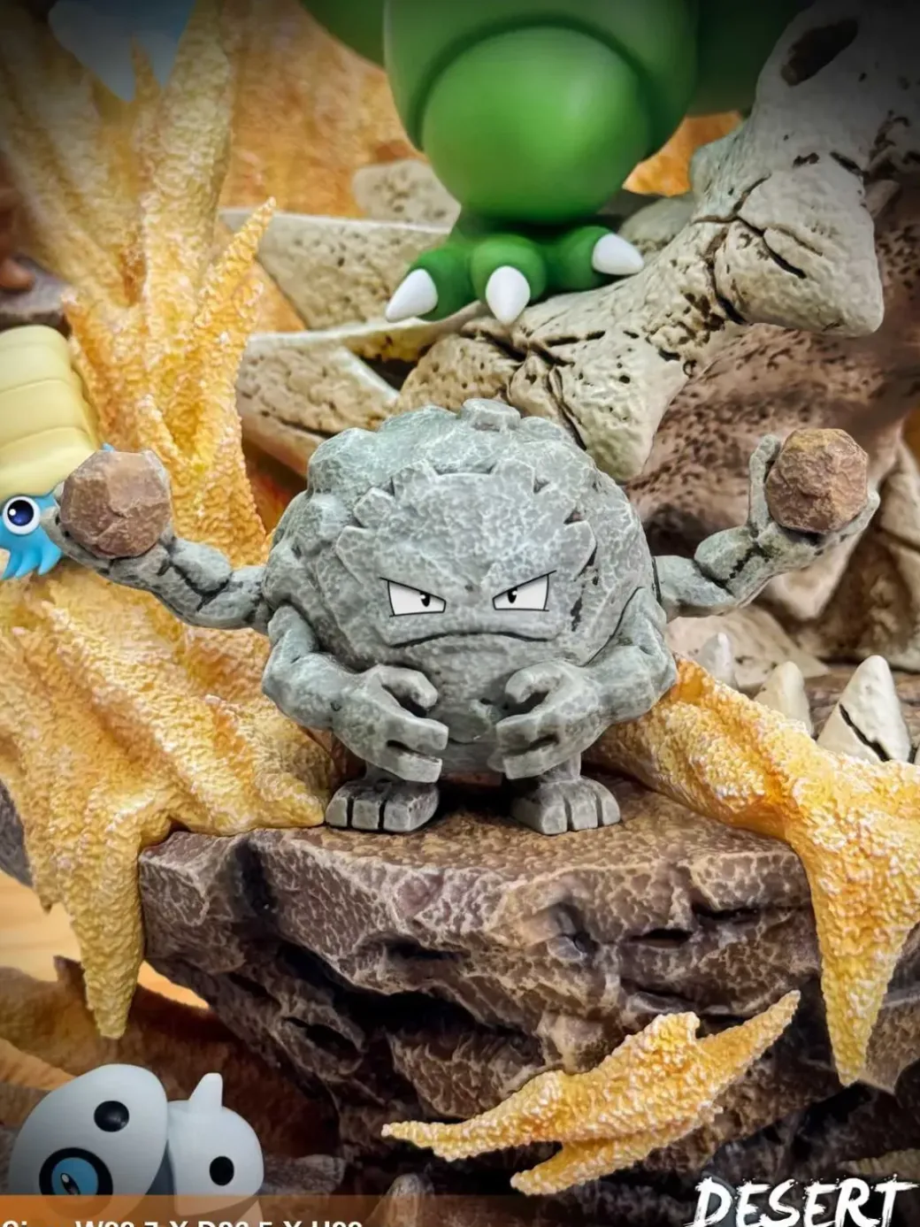 Desert Series Tyranitar and Pokemons - Pokemon Resin Statue - EGGS Studios