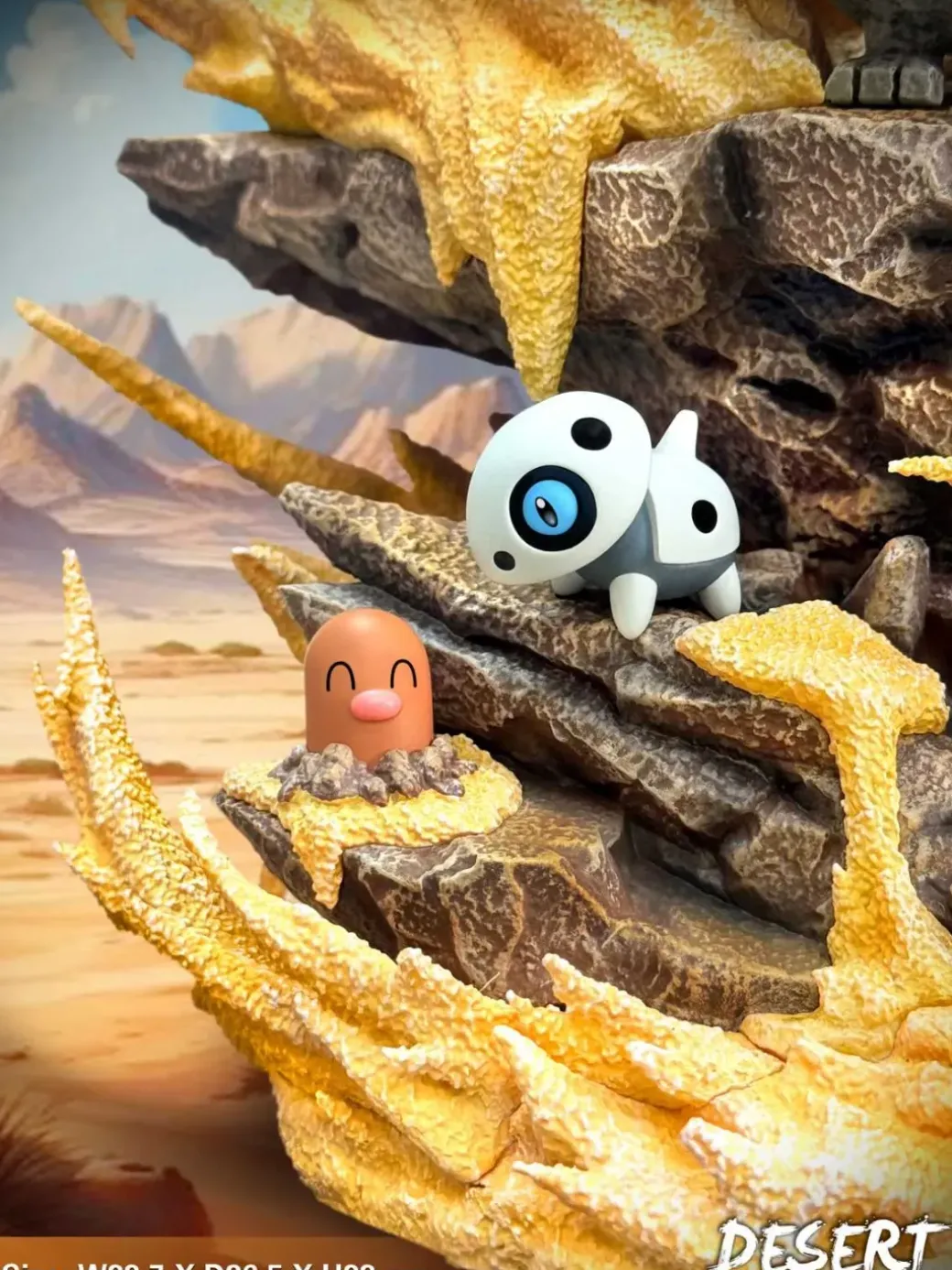 Desert Series Tyranitar and Pokemons - Pokemon Resin Statue - EGGS Studios
