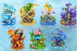 Desert Series Tyranitar and Pokemons - Pokemon Resin Statue - EGGS Studios