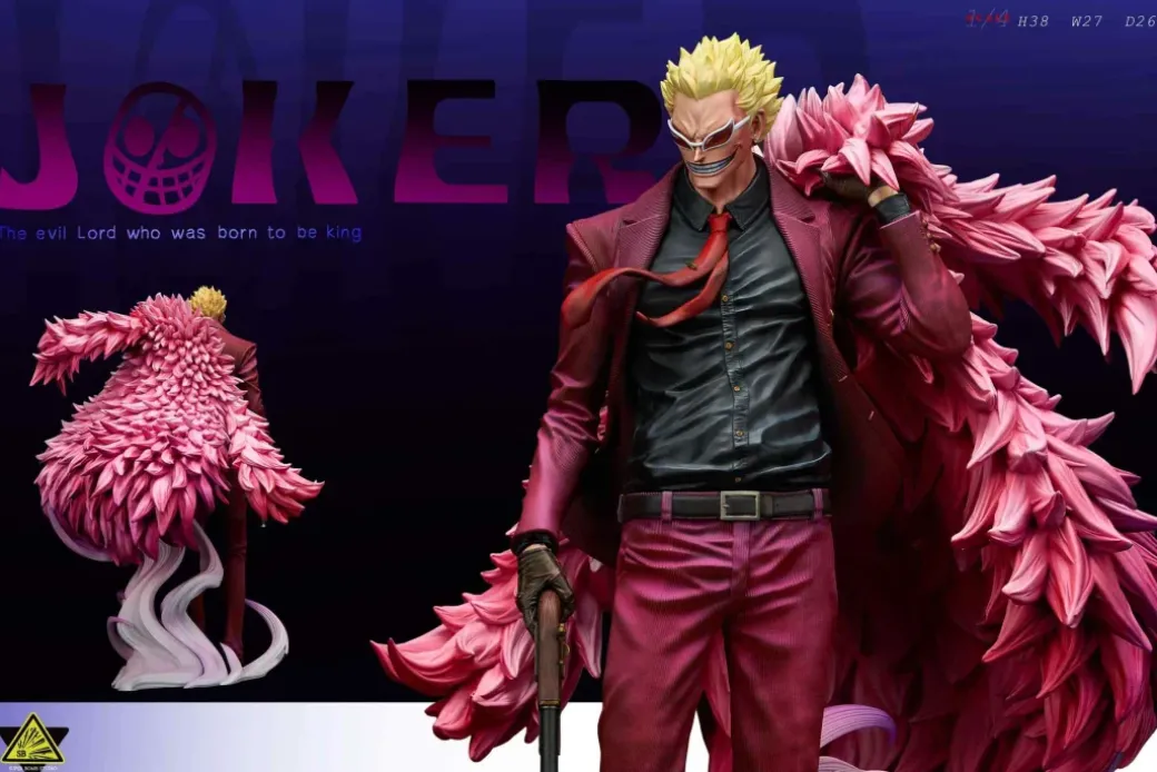 Donquixote Doflamingo & Donquixote Rosinante & Childhood Trafalgard D. Water Law - ONE PIECE Resin Statue - Super Bomb Studio
