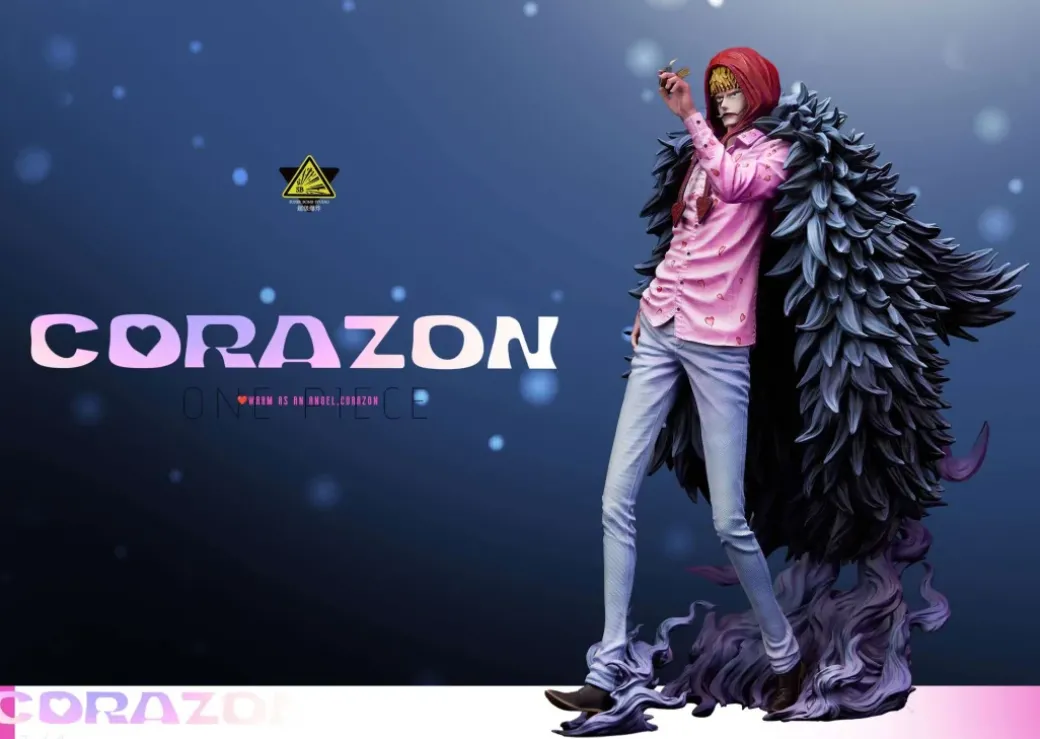 Donquixote Doflamingo & Donquixote Rosinante & Childhood Trafalgard D. Water Law - ONE PIECE Resin Statue - Super Bomb Studio