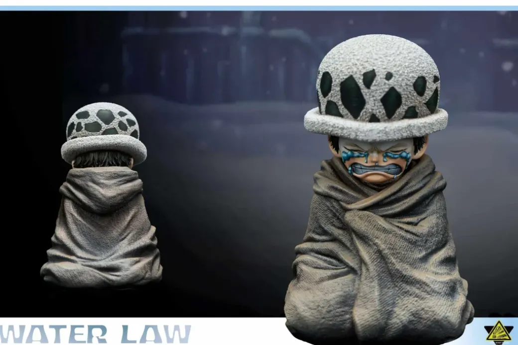 Donquixote Doflamingo & Donquixote Rosinante & Childhood Trafalgard D. Water Law - ONE PIECE Resin Statue - Super Bomb Studio