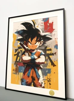 Doodle Son Goku Decorative Painting - Dragon Ball - H-TWO Studio