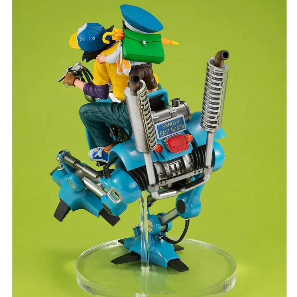 Dragon Ball Z Desktop Real McCoy EX Ver. Son Goku & Son Gohan on Robot - Dragon Ball Official Statue - MegaHouse