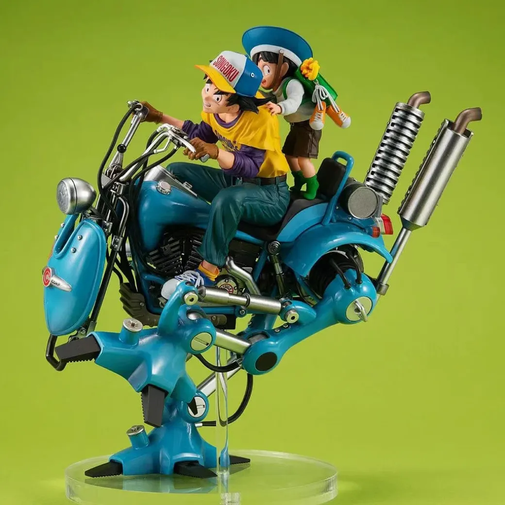 Dragon Ball Z Desktop Real McCoy EX Ver. Son Goku & Son Gohan on Robot - Dragon Ball Official Statue - MegaHouse