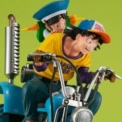 Dragon Ball Z Desktop Real McCoy EX Ver. Son Goku & Son Gohan on Robot - Dragon Ball Official Statue - MegaHouse