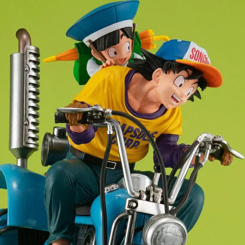 Dragon Ball Z Desktop Real McCoy EX Ver. Son Goku & Son Gohan on Robot - Dragon Ball Official Statue - MegaHouse