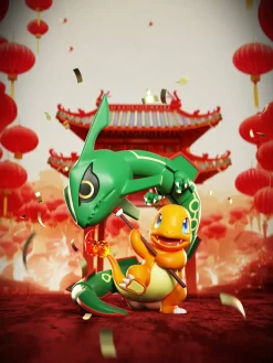 Dragon Dance Charmander - Pokemon Resin Statue - XiaoDuanJiang Studio