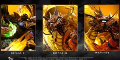 Dragon Fist Super Saiyan 3 Son Goku with LED - Dragon Ball Resin Statue - D-M Studios