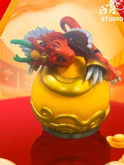 Dragon Year Ver. Agumon & Veemon & Guilmon - Digimon Resin Statue - BaiLong Studio