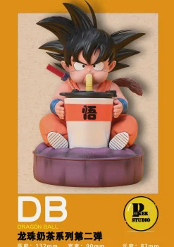 Drinking Milk Tea Son Goku - Dragon Ball Resin Statue - Poker-Studios