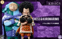 Drum Island Series 024 Sitting Wapol & 025 Chess & Kuromarimo - ONE PIECE Statue - YZ Studios