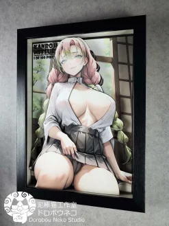 DSDX-006 Kanroji Mitsuri 3D Decorative Painting - Demon Slayer: Kimetsu no Yaiba - Dorobou Neko Studio
