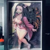 DSMG-062 Nezuko Kamado 3D Decorative Painting - Demon Slayer: Kimetsu No Yaiba - Dorobou Neko Studio