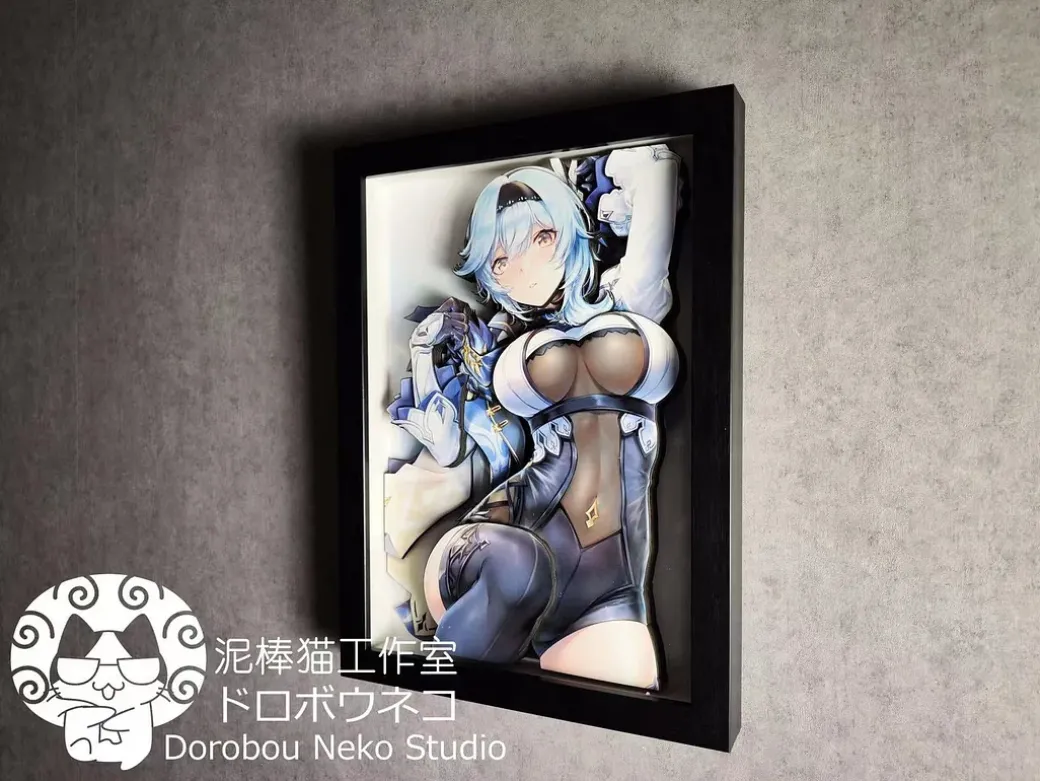 DSRL-005 Eula Lawrence Decoration Painting - Genshin Impact - Dorobou Neko Studio