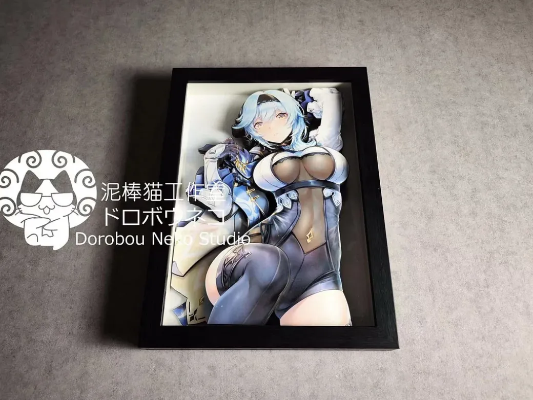 DSRL-005 Eula Lawrence Decoration Painting - Genshin Impact - Dorobou Neko Studio