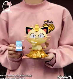 Eating Meowth - Pokemon Resin Statue - EGGS Studios