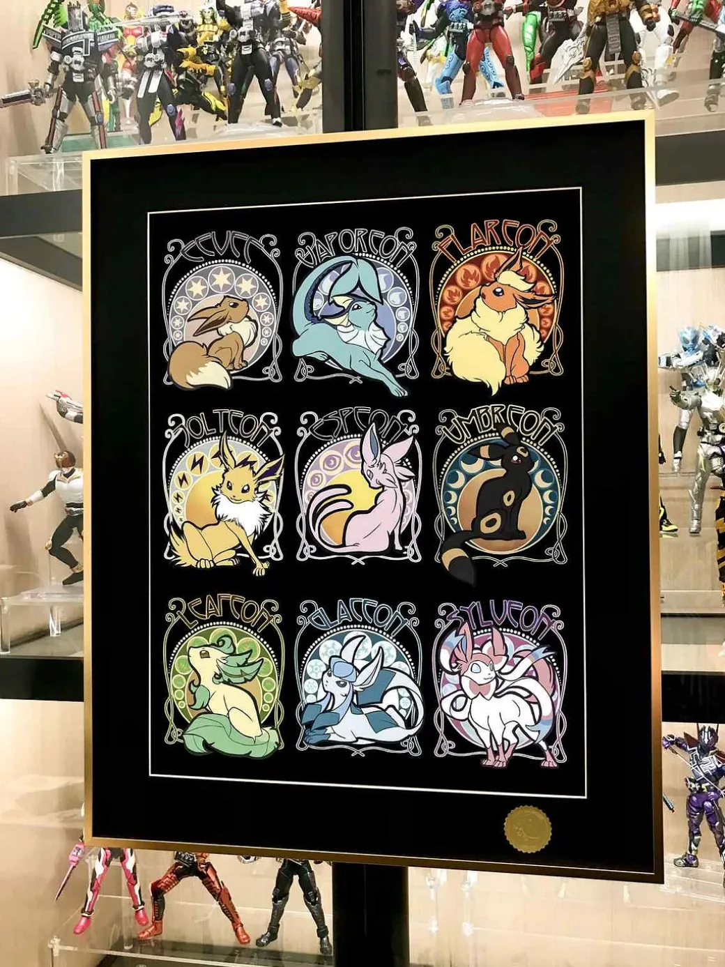 Eevee Family Decorative Painting - Pokemon - Xingkong Studio