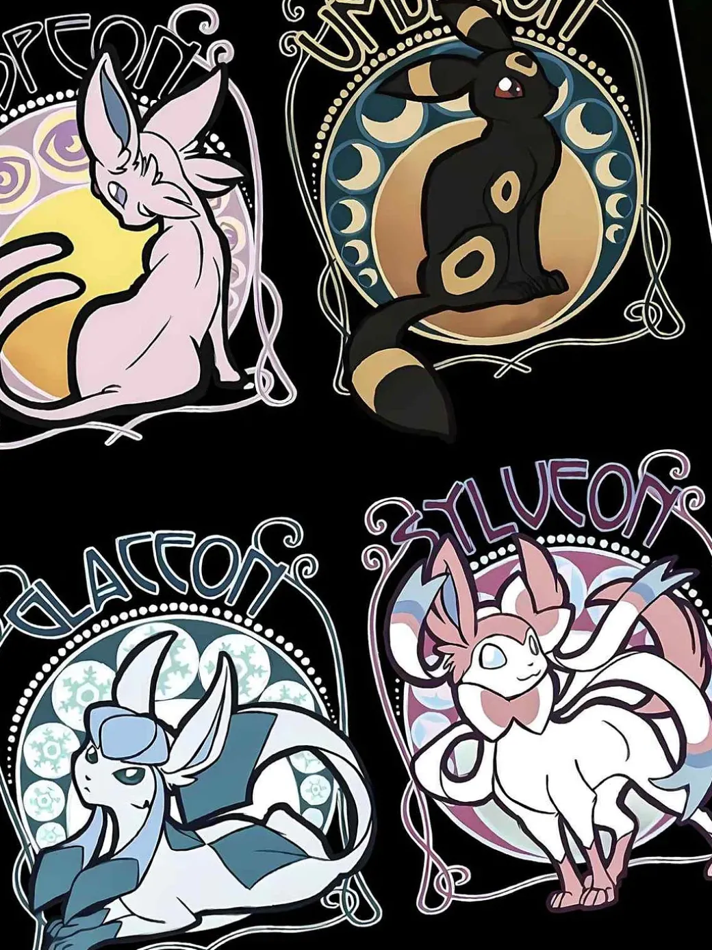 Eevee Family Decorative Painting - Pokemon - Xingkong Studio