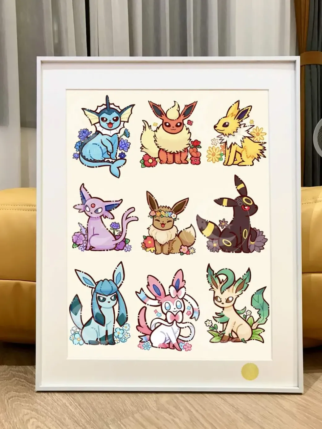 Eevee Family Portrait Decorative Painting - Pokemon - Xingkong Studio