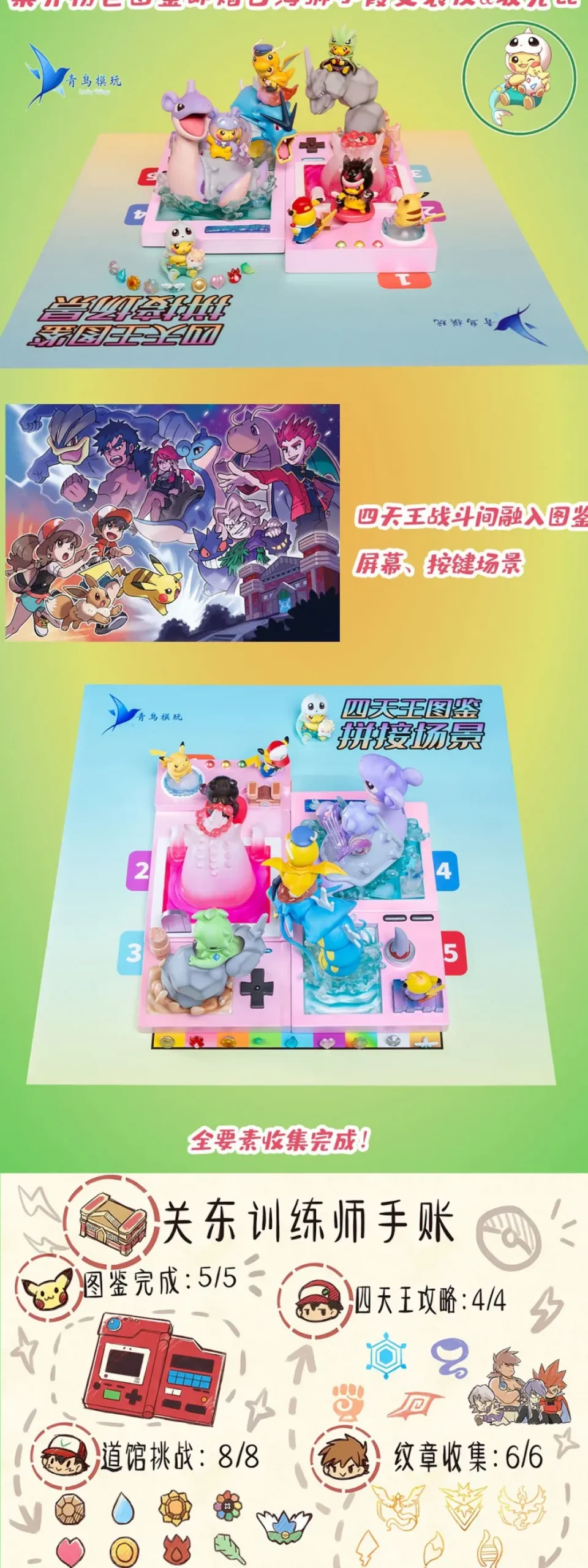 Elite Four Zukan Series The Last - Pokemon Resin Statue - QN Studios