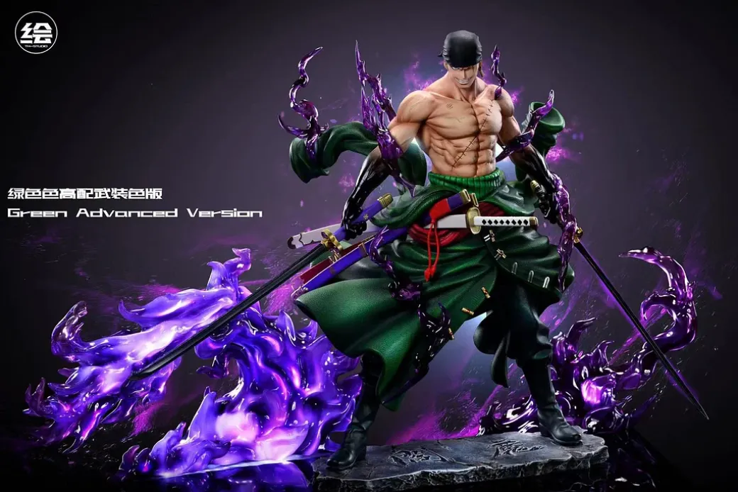 Enma Befall Roronoa Zoro with LED - ONE PIECE Resin Statue - T-H Studios
