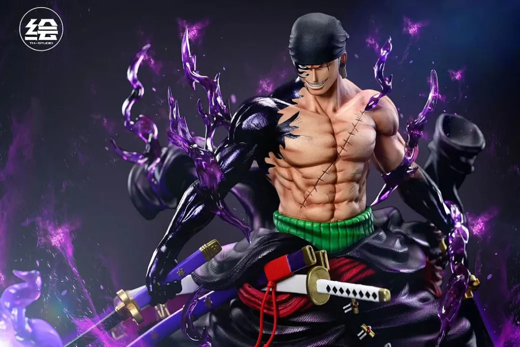 Enma Befall Roronoa Zoro with LED - ONE PIECE Resin Statue - T-H Studios