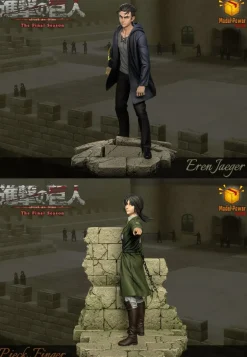 Eren Yeager & Pieck Finger - Attack On Titan Resin Statue - Model Power Studio