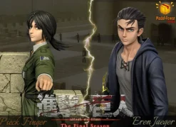 Eren Yeager & Pieck Finger - Attack On Titan Resin Statue - Model Power Studio