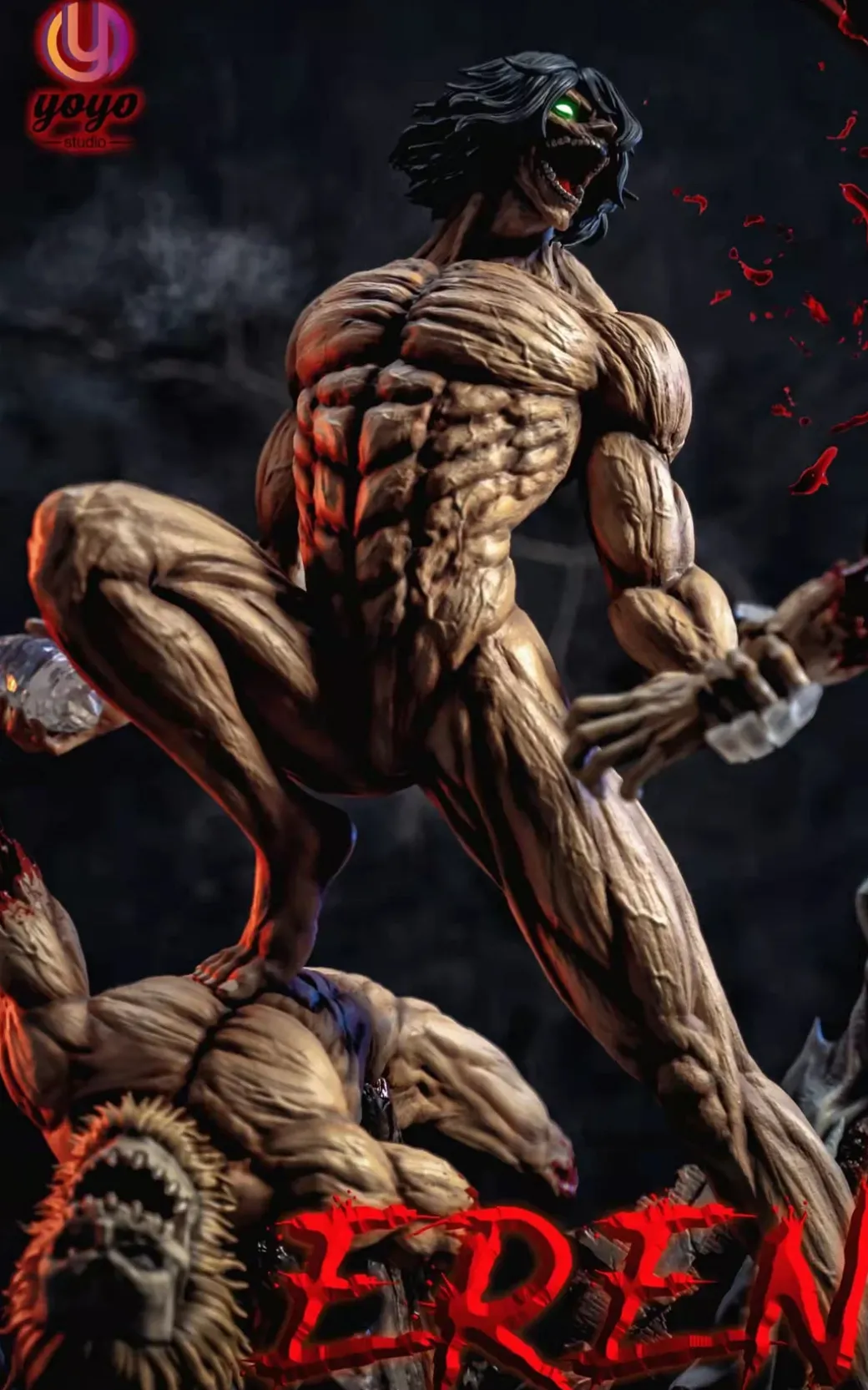 Eren Yeager with LED - Attack On Titan Resin Statue - YOYO Studios