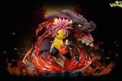 Etherious Natsu Dragneel Cosplay Pikachu - Pokemon Fairy Tail Resin Statue - Vitamin Studios