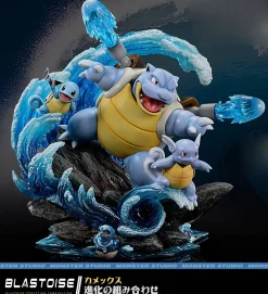 Evolution of Blastoise Family - Pokemon Resin Statue - Monster Studios