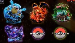 Evolution of Blastoise Family - Pokemon Resin Statue - Monster Studios
