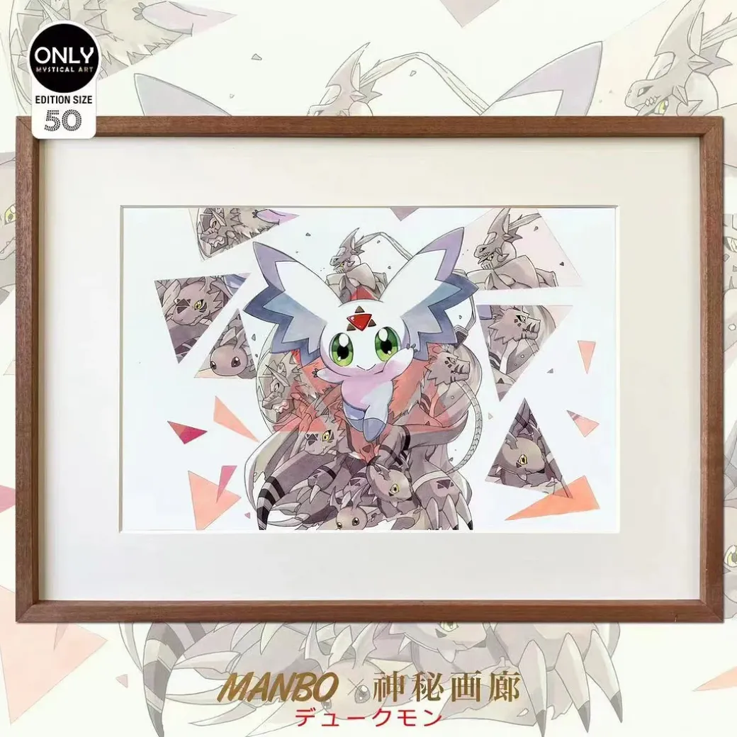 Evolution of calumon Decoration Painting - Digimon Decorative Painting - Mystical Art Studios