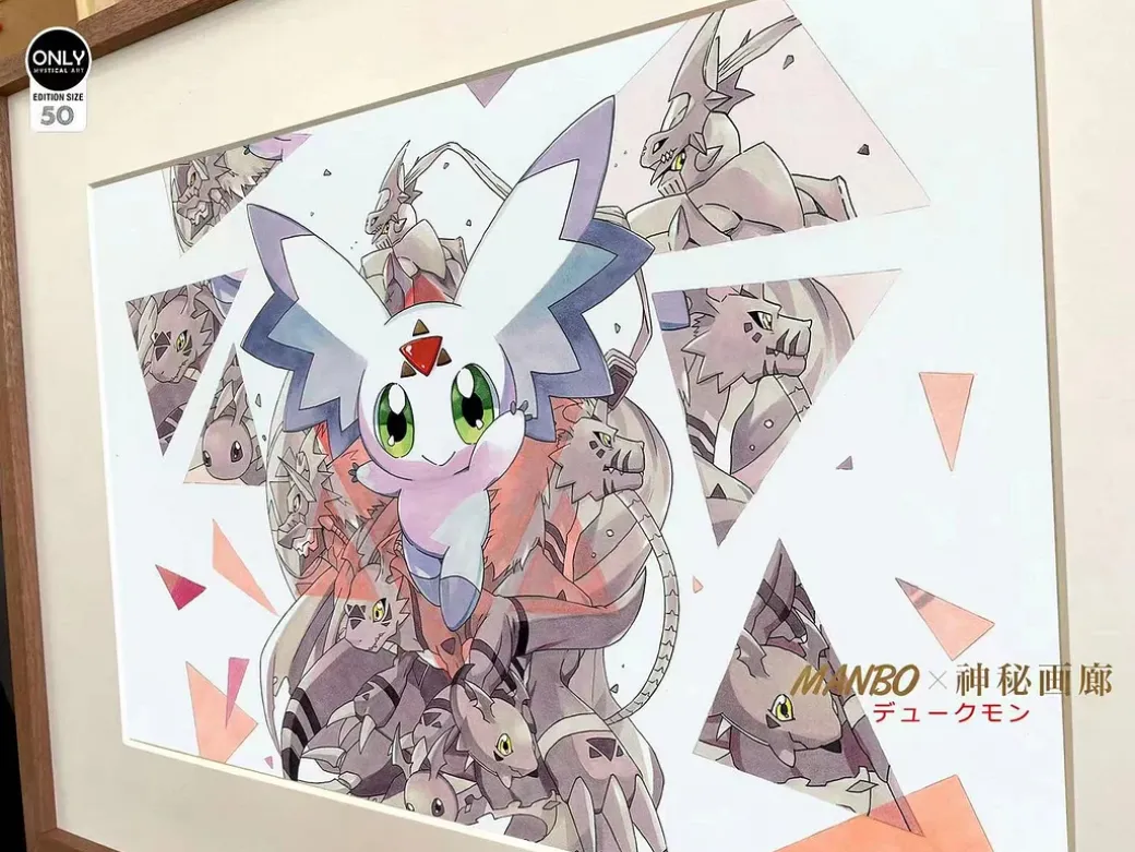 Evolution of calumon Decoration Painting - Digimon Decorative Painting - Mystical Art Studios