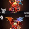 Evolution of Charizard Family with LED - Pokemon Resin Statue - King Finger Studios
