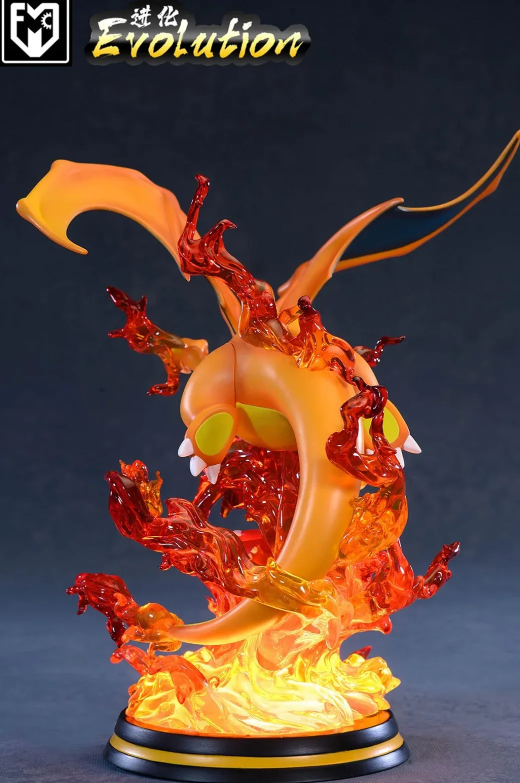 Evolution of Charizard with LED - Pokemon Resin Statue - MFC Studios