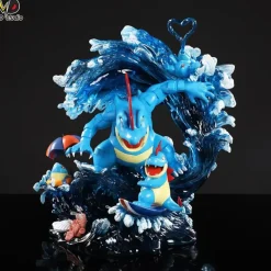 Evolution of Feraligatr Set - Pokemon Resin Statue - LD Studio